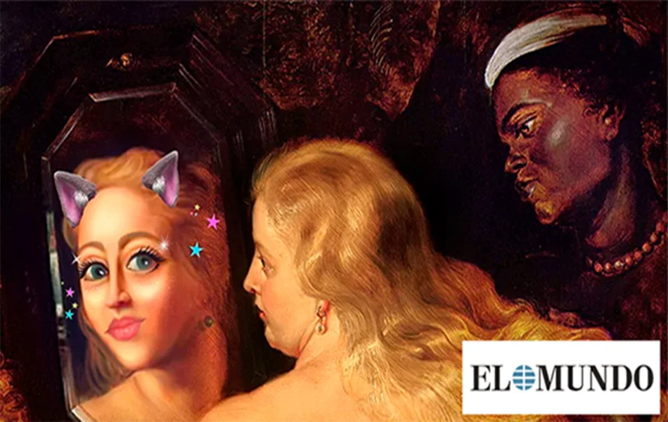 Pintura clásica que representa ejemplo de dismorfia del selfie y obsesión por la cirugía estética.